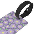 thumbnail image 3 of Sikiie Daisies Flowers Luggage Tags Privacy Cover ID Label Suitcase Tags Identifiers For School Bags,Suitcases, 3 of 7