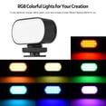thumbnail image 3 of RGB RGB Mini Video LED Light RGB Vlog Light 7 Luces de Color CRI95+ Batería de Litio Incorporada Con Soporte de Zapato frío para la Cámara de Acción Inteligente Streaming, 3 of 7