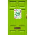 thumbnail image 2 of Letter N Flowers Pink Teal Green Initial Wall or Door Hanging Prints, 2 of 2