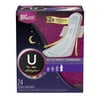 Kotex U AllNighter Ultra Thin Overnight Pads with Wings, Extra Heavy Flow, Unscented, 24 Count