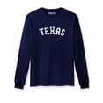thumbnail image 3 of Daxton Retro Texas Arch Font Long Sleeves T Shirt Soft Medium Weight Cotton, 2Pk Navy White Hgray Navy, M, 3 of 5