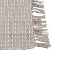 thumbnail image 3 of Fennco Styles Kensrue Collection Rustic Dashed Woven Cotton 14 x 20 Inch Placemats, Set of 4 â€“ Grey, 3 of 4