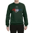 thumbnail image 2 of Wild Bobby, Classic Ford Mustang Car Logo, Cars and Trucks, Unisex Crewneck Graphic Sweatshirt, Forest Green, Small, 2 of 3