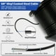 thumbnail image 2 of Kit de cables de acero con revestimiento de vinilo negro, 1/8, 200 pies, de TootaCi, 2 of 7