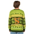 thumbnail image 4 of Shrek Ugly Christmas Sweater Men's Santa Hat Adult Holiday Knit Pullover, 4 of 6