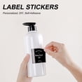 thumbnail image 4 of 1 Set Waterproof Lotion Label Stickers Ultra Thin Rectangle Hair Shampoo Dispenser Bottles Label Sticker for Dorm, 4 of 7