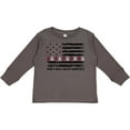 thumbnail image 3 of Inktastic Head and Neck Cancer Awareness- Flag and Ribbon Boys or Girls Long Sleeve Toddler T-Shirt, 3 of 5