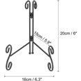 thumbnail image 2 of uxcell 8 Inch Plate Stand for Display, Iron Decorative Plate Holders Folding Display Stand Easel for Books, Platter, Photo Picture Frame, Tabletop Art, Black, 2 of 6