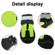 thumbnail image 5 of Zapatos impermeables para perros con correas reflectantes y ajustables y protectores de patas con suela resistente a la abrasión, paquete de 4 MFZFUKR CPB-DE-LYY2092-5, 5 of 5