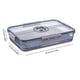 thumbnail image 2 of Caja de pan hermética for encimera de cocina, contenedor de almacenamiento con dial de tiempo y tapa, recipiente for pan sin BPA, 2 of 6