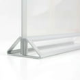 thumbnail image 4 of M&T Displays Desktop Acrylic Sign Menu Holder Double Sided T Shape Tabletop 5x7 Inch Silver Border Bottom Loading Clear Ad Frame for Restaurant Store Wedding Party Event (12 pack), 4 of 4