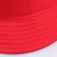 thumbnail image 4 of DALX Men Women Summer Cotton Hat Solid Color Fisherman Beach Festival Sun Cap Bucket Cap, 4 of 8