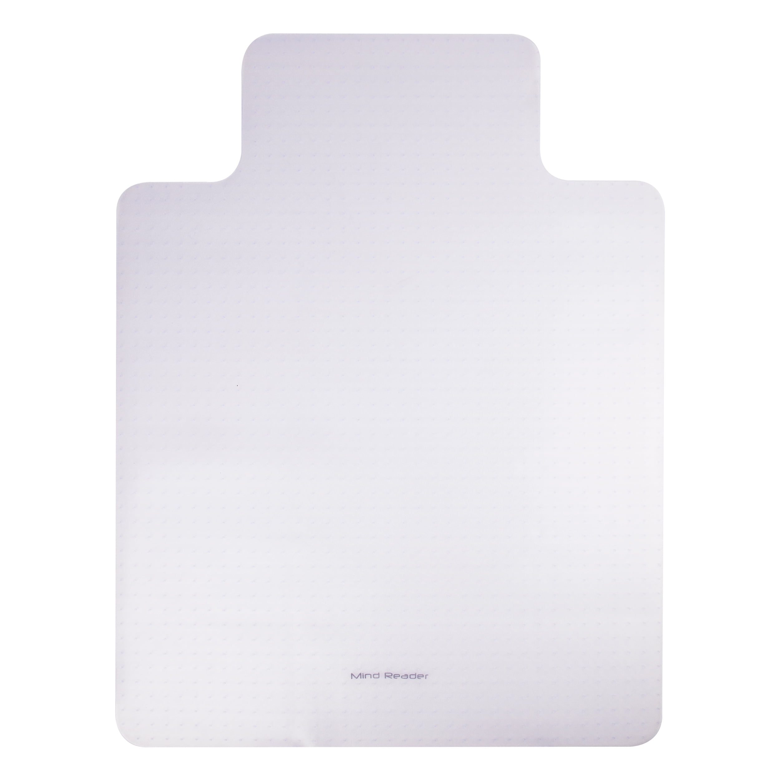 Mind Reader Office Chair Mat for Carpet, Under Desk, PVC, 47.5"L x 35.5"W x 0.125"H, 2-Pack, Clear