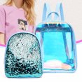 thumbnail image 2 of Bangcool Clear Backpack Fashion Waterproof Backpack Purse School Backpack with Sequin Bag, 2 of 7