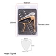 thumbnail image 3 of Tachiuwa Quick Release Key Clamp w/ 2x Finger Picks for Acoustic Folk Guitar, 3 of 8
