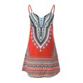 thumbnail image 3 of Fridja Womens Summer Print Color Block Sleeveless Dress A-Line Maxi Mini Sundress　, 3 of 5