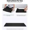 thumbnail image 4 of 23.6" x 13.8" Leather Desk Pad Protector, Office Desk Mat, Large Mouse Pad, Non-Slip PU Leather Desk Blotter, Laptop Desk Pad, Waterproof Desk Writing Pad for Office and Home, 4 of 9