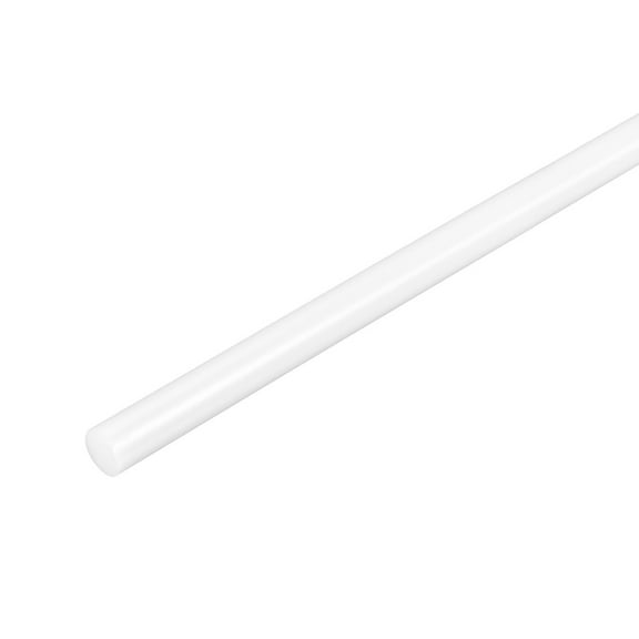 Uxcell Engineering Plastic Round Rod 5/32" Dia 20" Length White (POM) Polyoxymethylene Rods