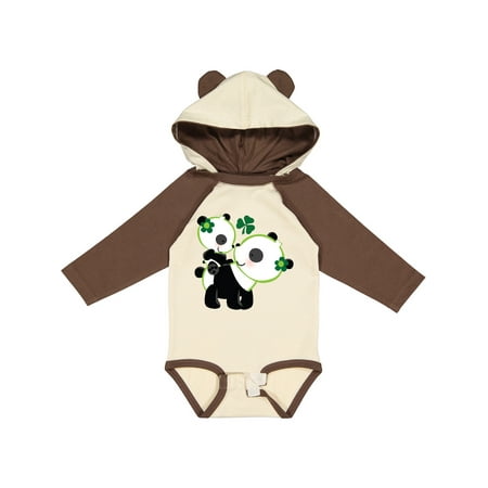 

Inktastic Irish Panda Mom and Cub St Patricks Day Gift Baby Boy or Baby Girl Long Sleeve Bodysuit
