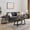 Sleek Black, variant on Roundhill Furniture Modern Harmony 3-Piece Wood Oval Coffee Table Set