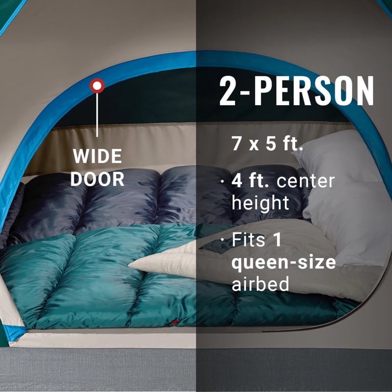 Coleman Skydome Backpacking Tent | Quick Setup, 2 Person Camping