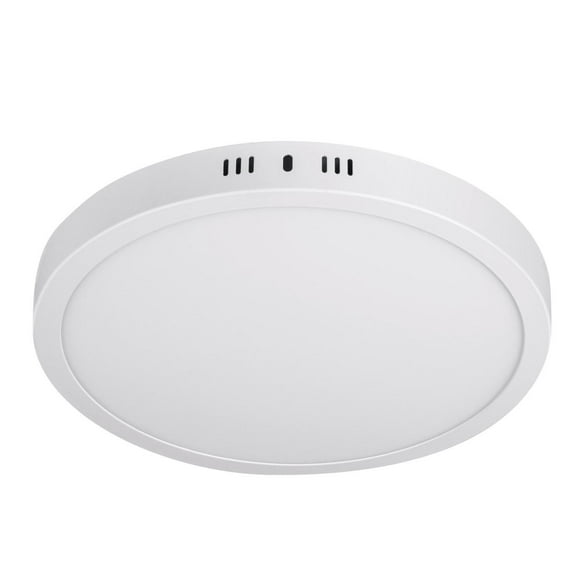Luminario blanco de LED 18 W redondo tipo plafón luz cálida Volteck PLA-207LC