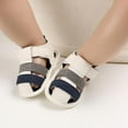 thumbnail image 5 of SYNPOS Baby Toddler Infant Boys Girls PU Leather Soft Closed Toe Summer Sandals Flat Shoes 0-18 Months, 5 of 10
