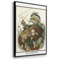 thumbnail image 3 of Merry Santa - Framed Gallery Wrapped Holiday Canvas - 27 x 41 - Black Frame, 3 of 8