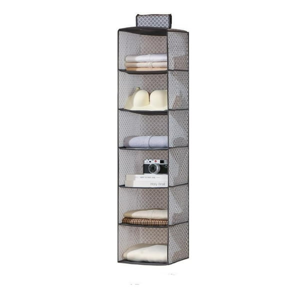 Organizador de Bolsa de Almacenamiento Bolsa Colgante de Almacenamiento de Múltiples Capas Engrosada Caja de Almacenamiento Colgante de Armario Doméstico Caja de Almacenamiento Plegable sin Polvo Bols