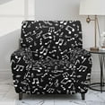 thumbnail image 2 of Xixirimido Music Notes Black Pattern Stretch Recliner Slipcovers Printed Sofa Cover 4-Piece Lazy Boy Chair Covers Recliner Chair Cover with Side Pockets Furniture Protector for Living Room, 2 of 8