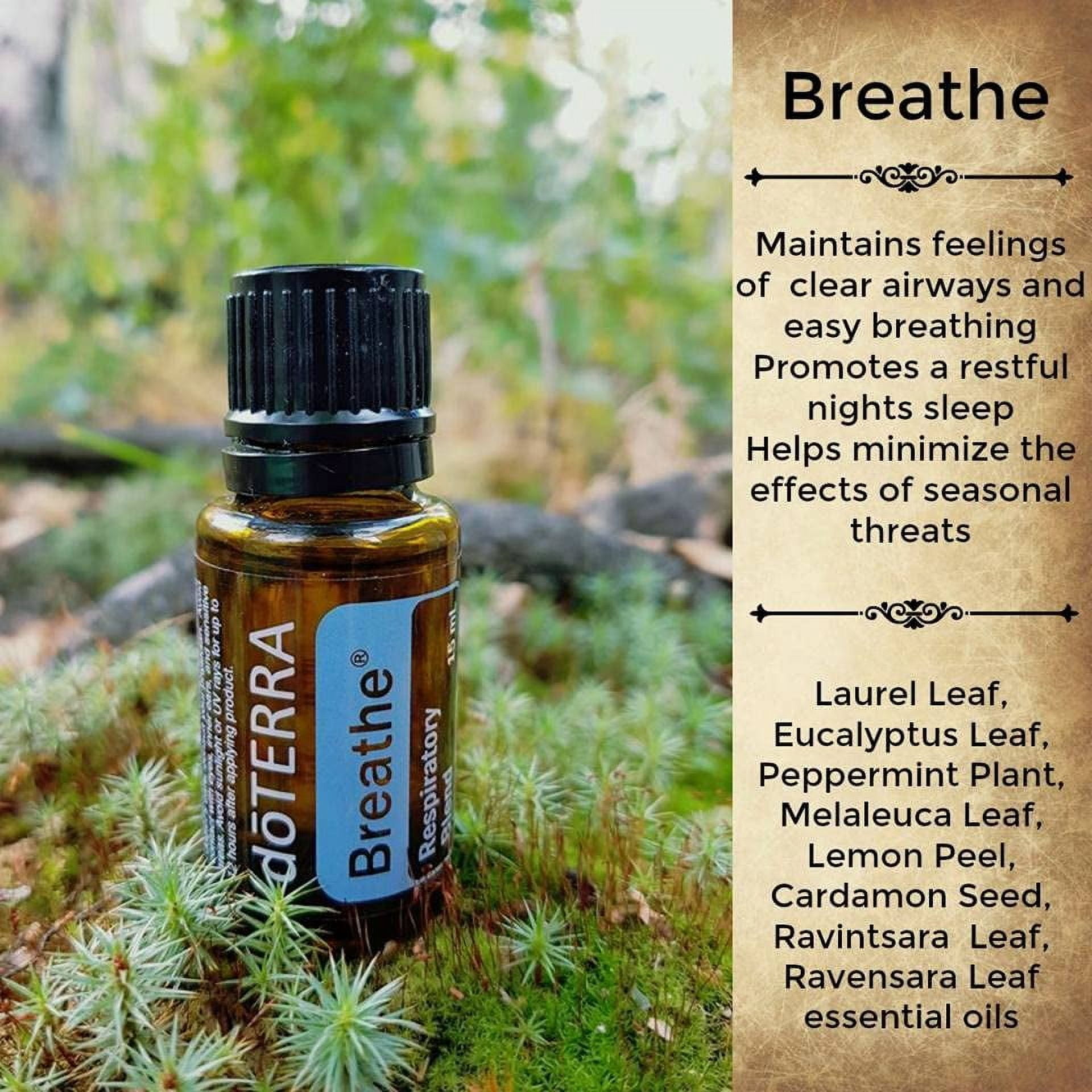 doTERRA Breathe Essential Oil Respiratory Blend 15 ml - Aromatherapy for Breathing Support