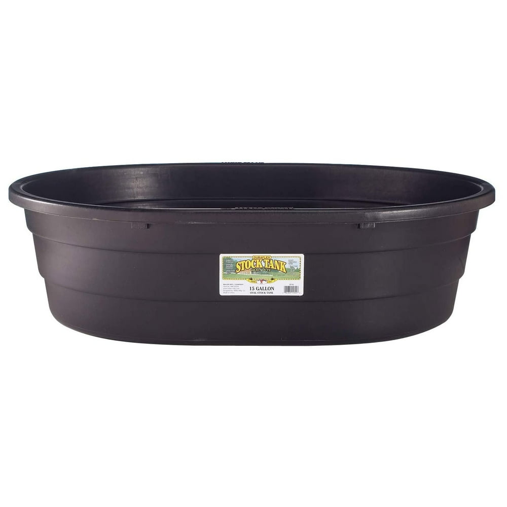 Little Giant 15 Gal Molded Poly Plastic Oval Stock Water Tank Trough