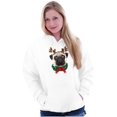 thumbnail image 3 of Pug Dog Reindeer Funny Shirt Cute Gift Hoodie Sweatshirt, 3 of 6