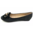 thumbnail image 4 of Victoria K Gold Bow Faux Fur Trim Ballerina Flats (Women), 4 of 5
