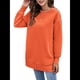 thumbnail image 1 of Sudaderas para Mujer, Sudaderas de Cuello Redondo de A , Suéteres Casuales Holgados, Conjuntos Cómodos de Otoño. Naranja L, 1 of 9
