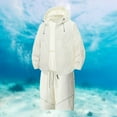 thumbnail image 3 of Short Sets for Men Summer Lightweight Sun Protection Long Sleeve Zip Up Hooded Jacket and Shorts 2 Piece Matching Set, 3 of 5