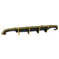 thumbnail image 3 of Ikon Motorsports Rear Diffuser w/ Yellow Tape Fits 15-23 Charger SRT Quad Exhaust PP, 3 of 9