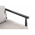 thumbnail image 6 of Leumius Storage Chair, Mid Century Modern Accent Chair with Solid Wood Frame, Upholstered Living Room Chairs with Waist Cushion, Reading Armchair for Bedroom Sunroom Grey, 6 of 9