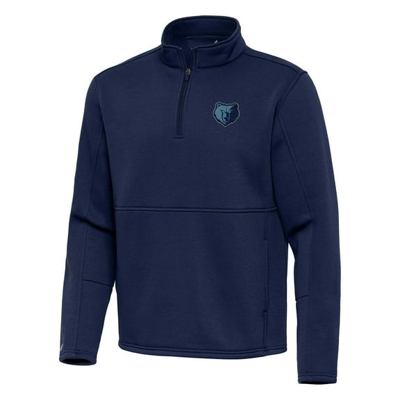 Men's Antigua Navy Memphis Grizzlies  Twist Quarter-Zip Pullover Top