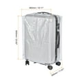 thumbnail image 2 of Uxcell 26 Inch Universal Luggage Protector, Portable Clear Dust Cover, Transparent, 2 Pack, 2 of 6