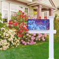 thumbnail image 7 of Bingfone Swirl Print Blue Purple Magnetic Mailbox Cover Standard Size for Garden Yard Outdoor Decorations-25.5x21 in, 7 of 7