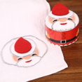 thumbnail image 2 of Toallas de mano navideñas, 1 pieza, decoraciones navideñas únicas de Feliz Año Nuevo, exquisita toalla de Papá Noel con árbol de Navidad, 2 of 5