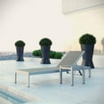 thumbnail image 2 of Pemberly Row 2-Piece Modern Aluminum Outdoor Set in Silver/Gray, 2 of 7