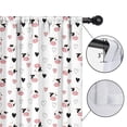 thumbnail image 4 of Blackout Kids Curtains,White Cow Heart Pattern Childrens Insulated Curtains Set Of 2,Bedroom Essentials,Toddler Room Decor 42x54in(106x137cm), 4 of 5