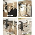 thumbnail image 6 of 2026 Upgrade 2 in 1 Garland and Stocking Mantel Holders with 2 Hooks, Christmas Stocking and Garland Hanger Dual Purpose with Two Hooks (Black*8), 6 of 6