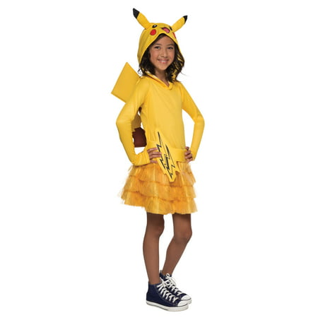 Pokemon: Girls Pikachu Hoodie Dress - Small
