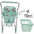 thumbnail image 2 of Roma Prams Shopping Trolley, Rupert Collection,Doll Accessory Push Cart, Rainbow & Mint Them, Ages 3+, Mint Green, 2 of 16