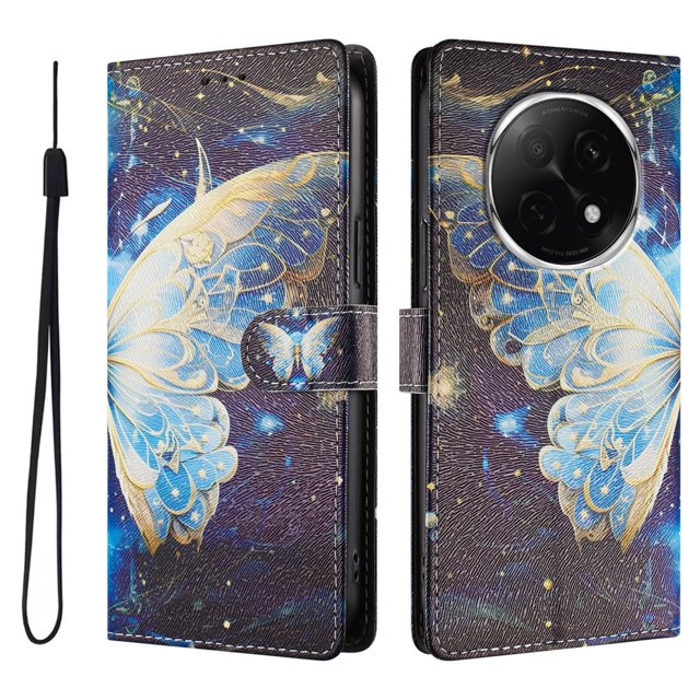 FOXDOCK Funda Tipo Cartera para OPPO A5 Pro con Soporte y Correa – Diseño de Patrones Lindos