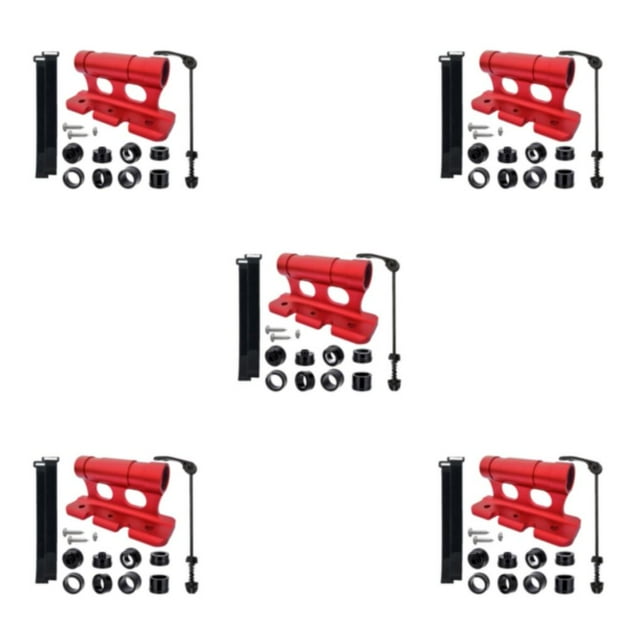 relayinert Front Fork Bracket For Easy Installation And Durability Durable And Practical Alloy Bicycle Rack For Car Roof Rack Mount red 5Set