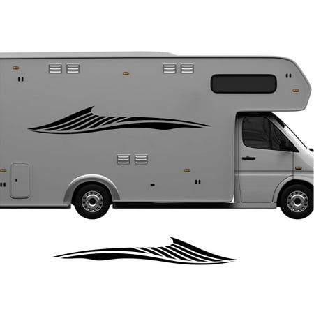 StickerChef Pontoon Boat RV Stripes and Graphics Large Replacement Trailer Decals Set CB55 StickerChef Pontoon Boat RV Stripes and Graphics Large Replacement Trailer Decals Set CB55